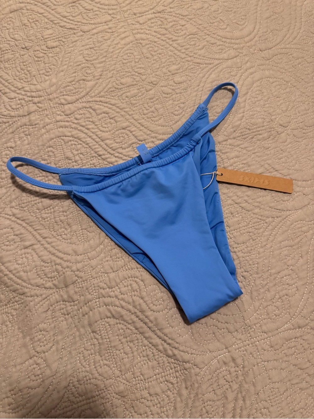 NWT SKIMS Blue String Bikini Bottom